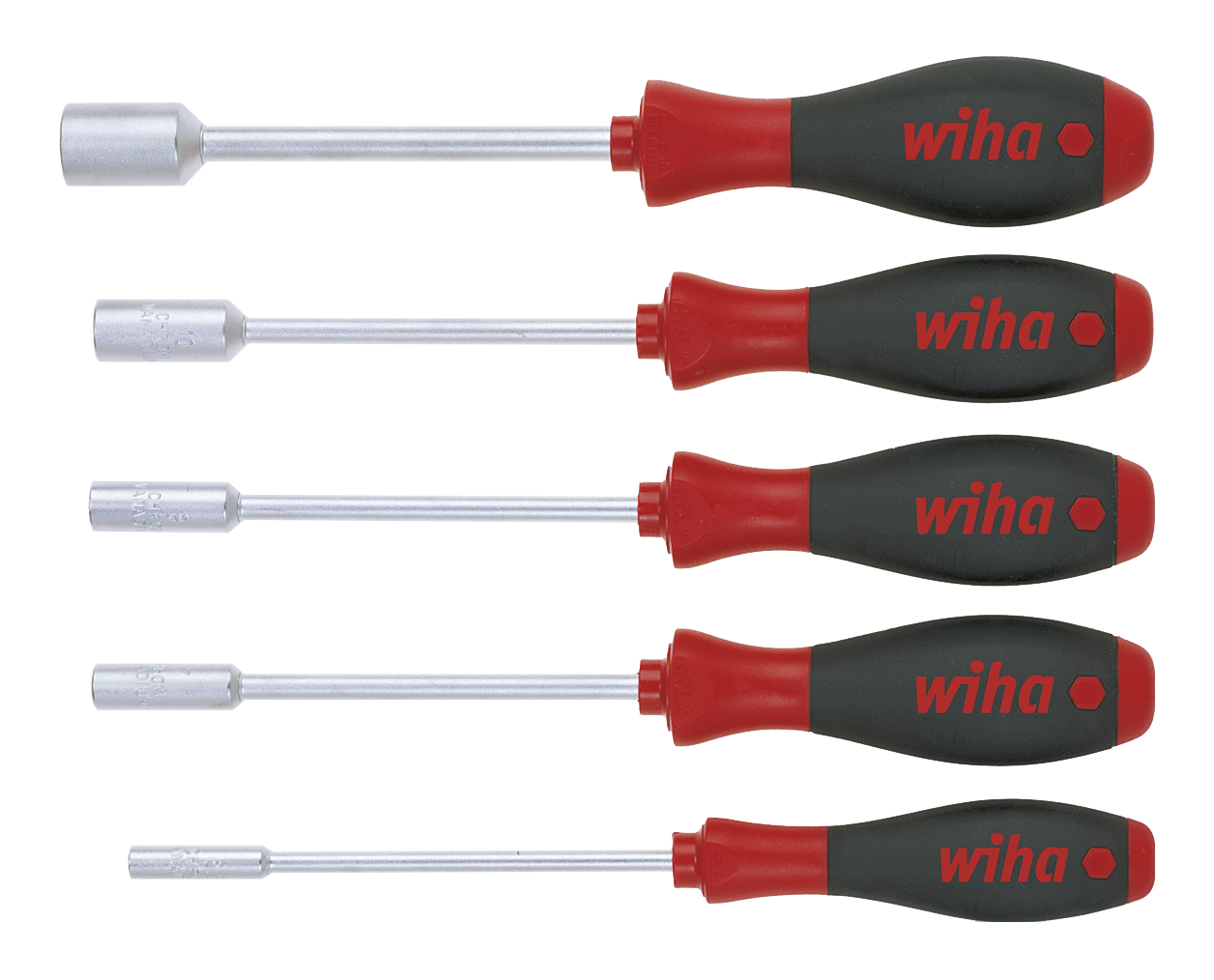 WIHA Dopschroevendraaierset SoftFinish ronde schacht 341, 5-delig - 0155930b d7f4 4b5b 8258 14e05edeab4d - 20012395