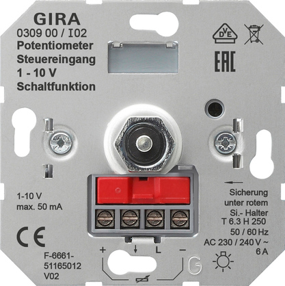 GIRA potmeter schakelfunctie 1-10v 030900 - 030900 - 3300303
