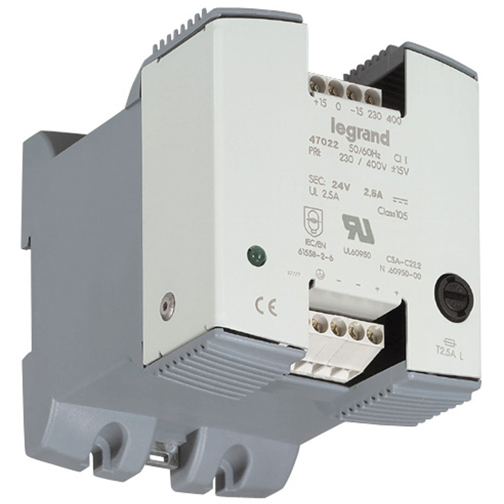 LEGRAND voeding 24vdc 2,5a 60w 047022 - 047022 legrand 1000 - 4311559