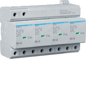 HAGER overspanningbeveiliging t1+t2 4p uc 350v Iimp 100ka - 04b8c5f87f5e977f1b25a380266087fe - 11010092