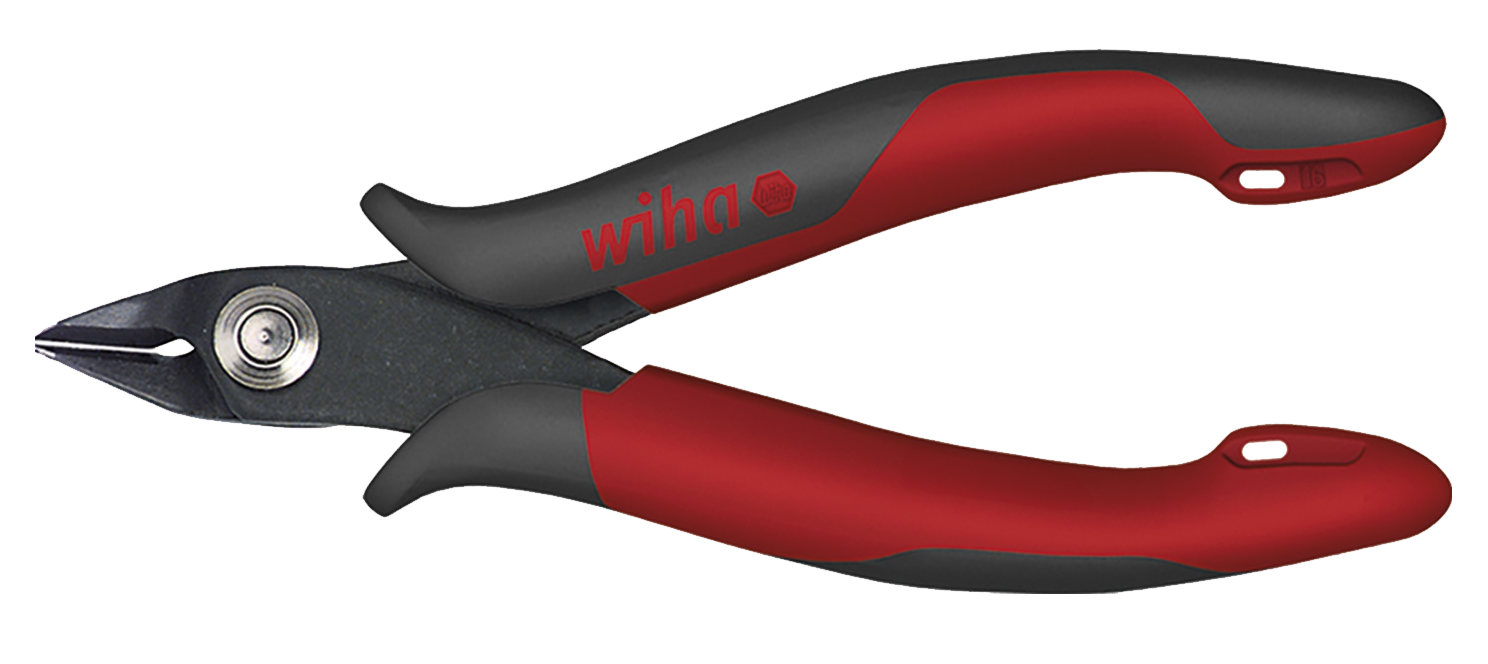 WIHA Zijkniptang Electronic Z41103. Brede, spitse kop zonder facet 138 - 05bdbb63 e23f 41e5 854a 90da9d1dee99 - 20013250