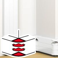 Legrand DLP snap-on buitenhoek 85-120 graden voor 075606 wit - 075636 pw 134901 - 20038628