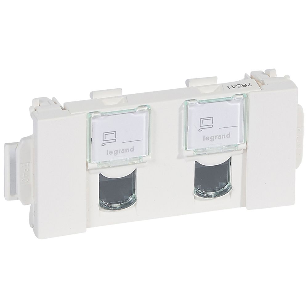 LEGRAND dlp mosaic 2xrj45 utp cat5e 076541 - 076541 legrand 1000 - 6353655