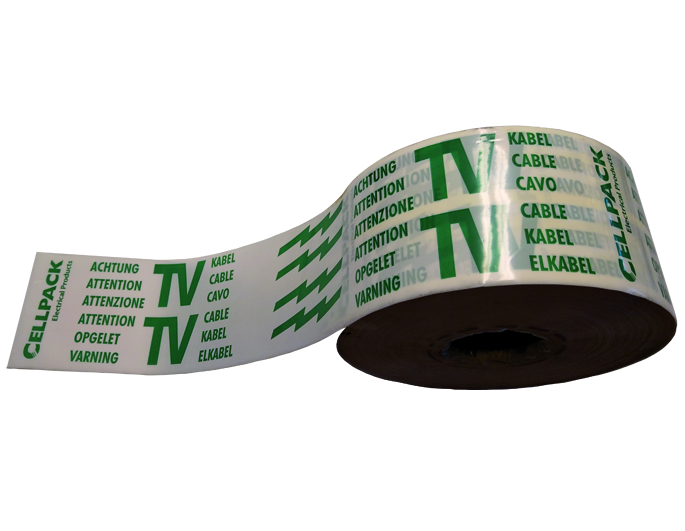 CELLPACK Waarschuwingsband - No. 26/Opgelet TV Kabel lengte 250mtr - 0a9e3b53 b865 4e05 8931 8e4f1fe71171 - 20009169