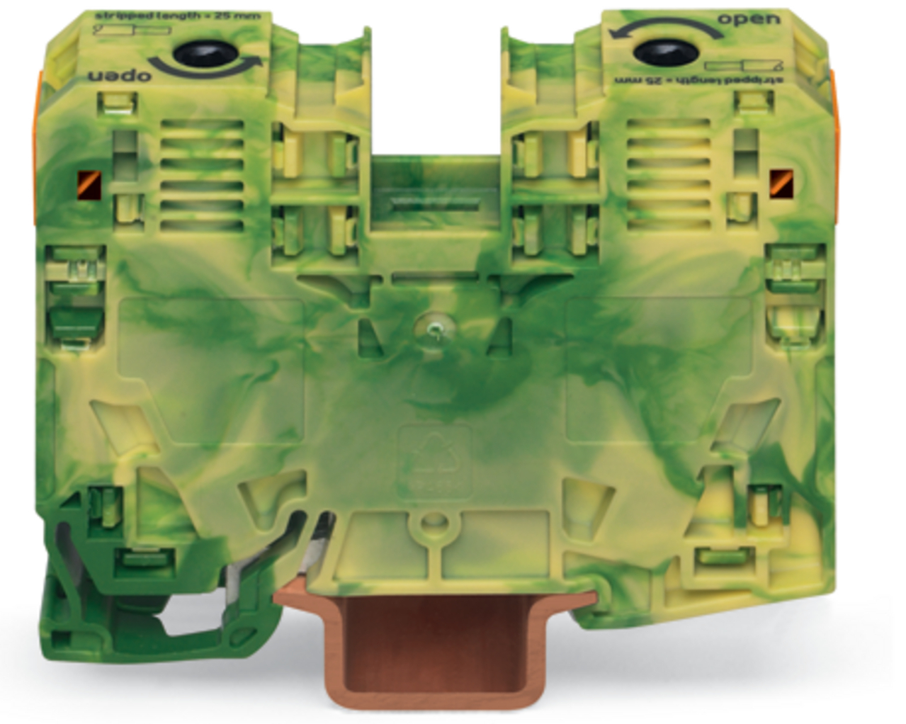 WAGO 2-draads doorgangsklem 35mm&sup2; gr/ge 285-137 - 0ceac43a d269 45c9 a217 2648370261e7 - 5035322