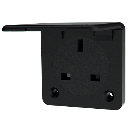 Mennekes Inb.WCD 13A2P+A 230V IP44 GB zwart - 10713 - 20020667