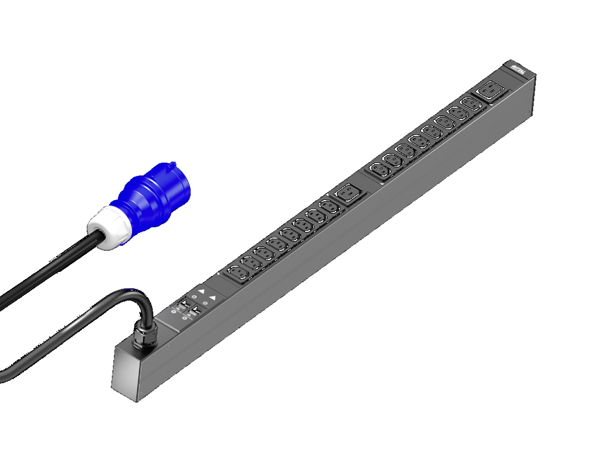 Rittal PDU Basic 32A/1F CEE 16xC13 / 2xC19 - 1081px fri191444095 - 20135810