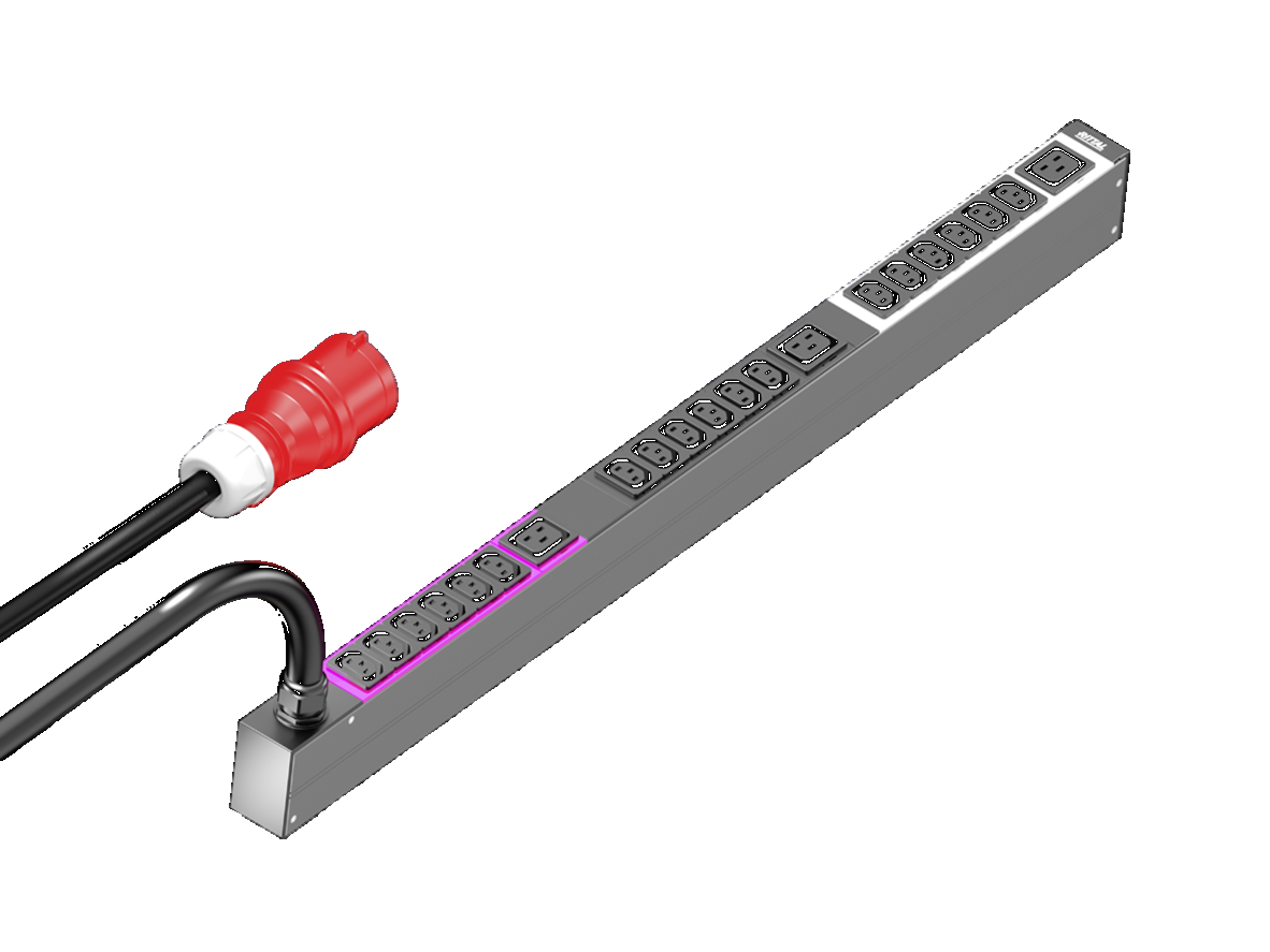 Rittal PDU Basic 16A/3F CEE 18xC13 / 3xC19 - 1081px fri191444595 - 20135822