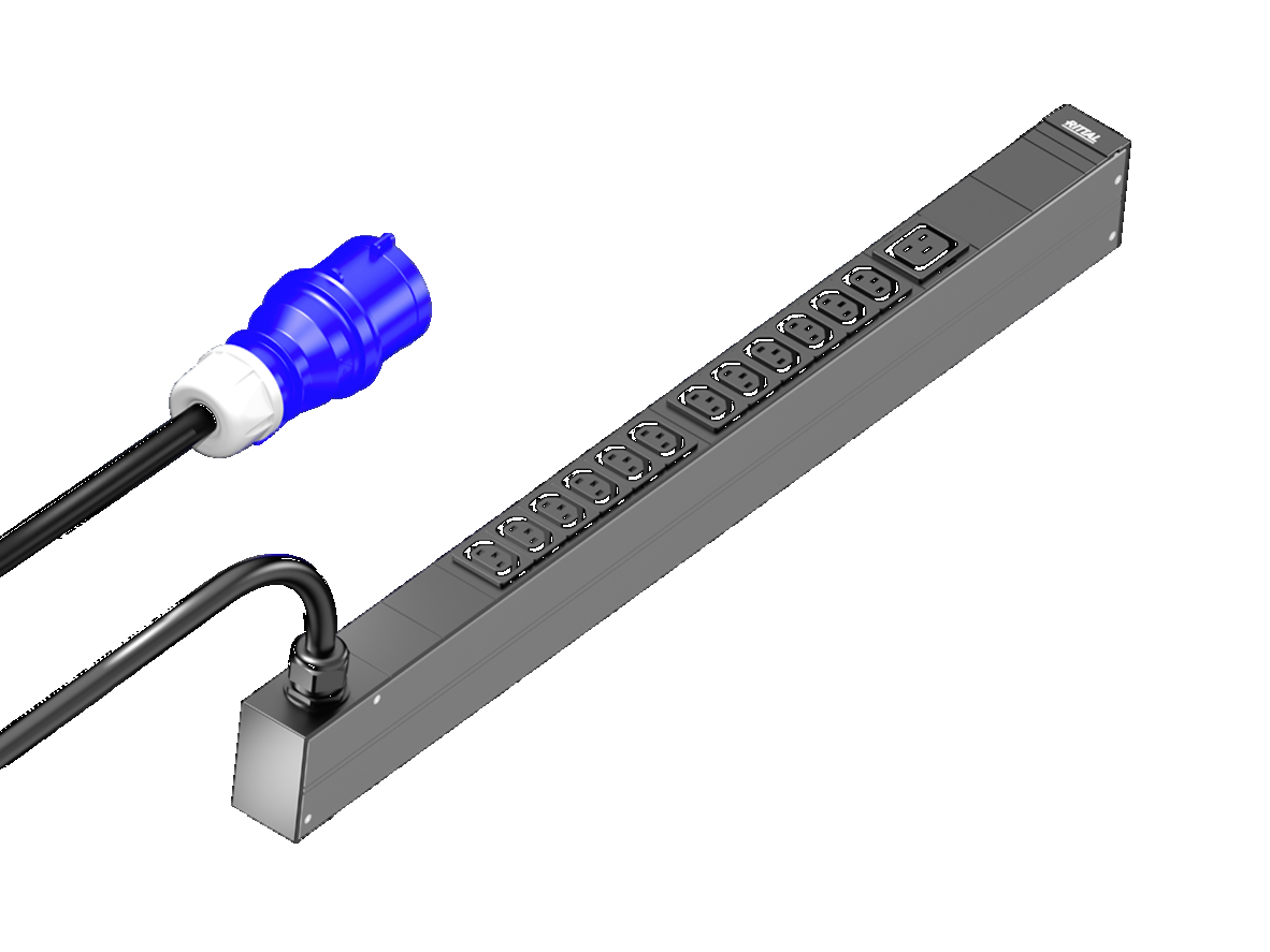 Rittal PDU Basic 16A/1F CEE 12xC13 / 1xC19 - 1081px fri191444695 - 20135808