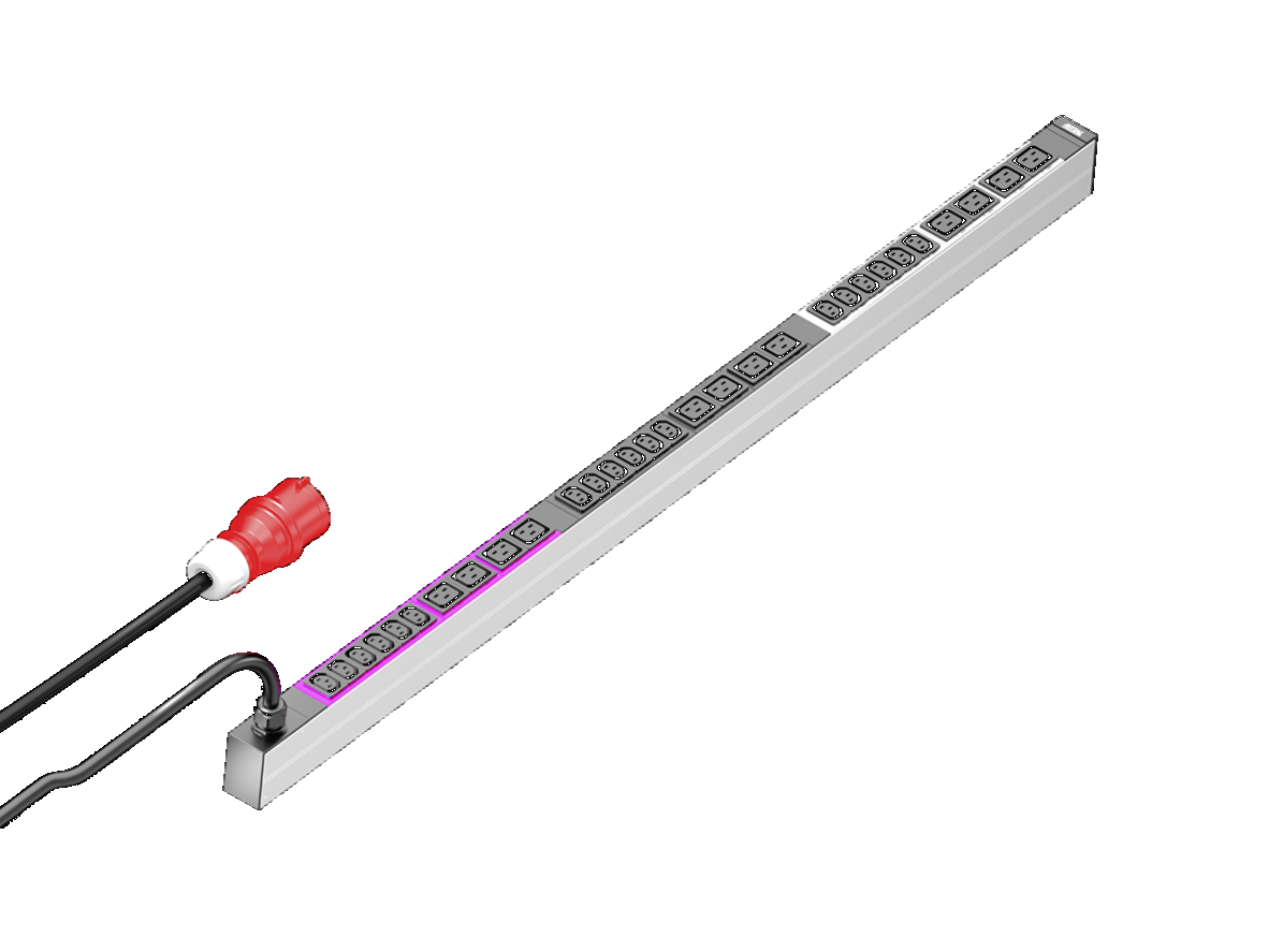 Rittal PDU Basic 16A/3F CEE 18xC13 / 12xC19 - 1081px fri191457195 - 20135825