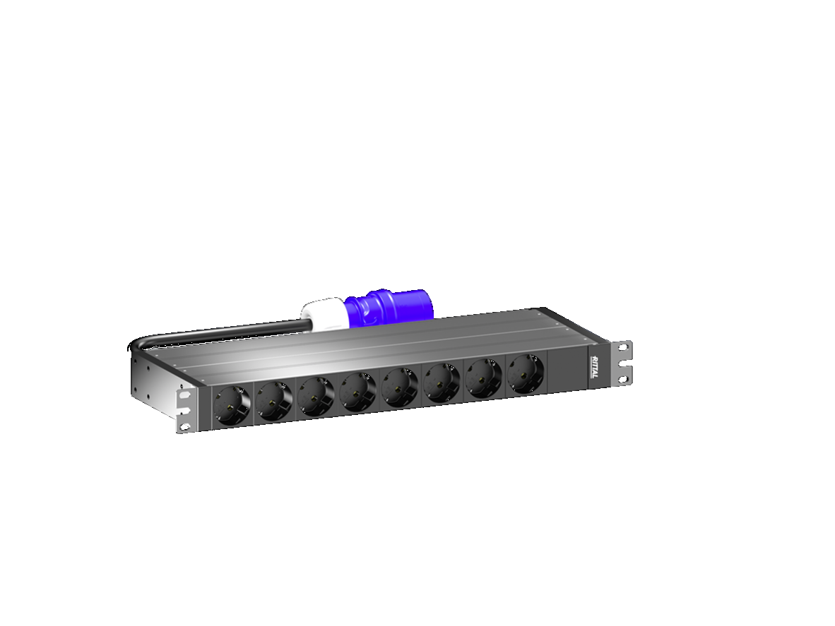 Rittal PDU 19i Basic 16A/1F CEE 8xSchuko - 1081px fri191513595 - 20135806