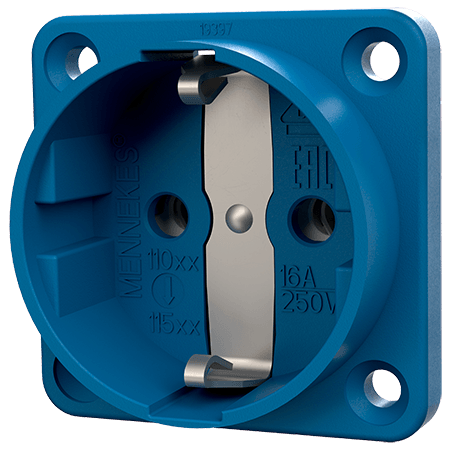 Mennekes Inb.WCD 16A 2P+A 230V IP20 SCHUKO blauw - 11531 - 20020764
