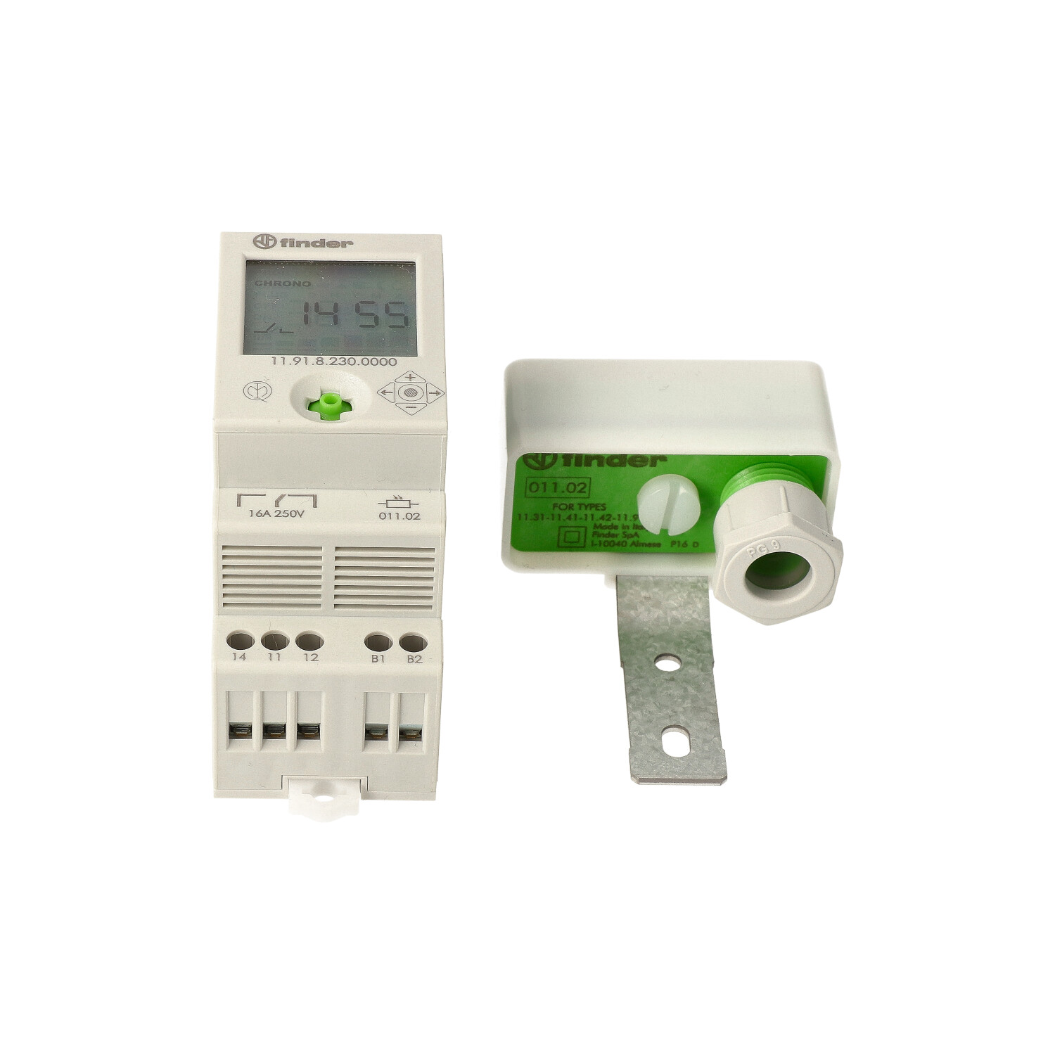 Finder FIN SCHEMERSCHAK 1W 16A 230VAC + 1 x 12VDC - 119182300000 4 klein - 20005995
