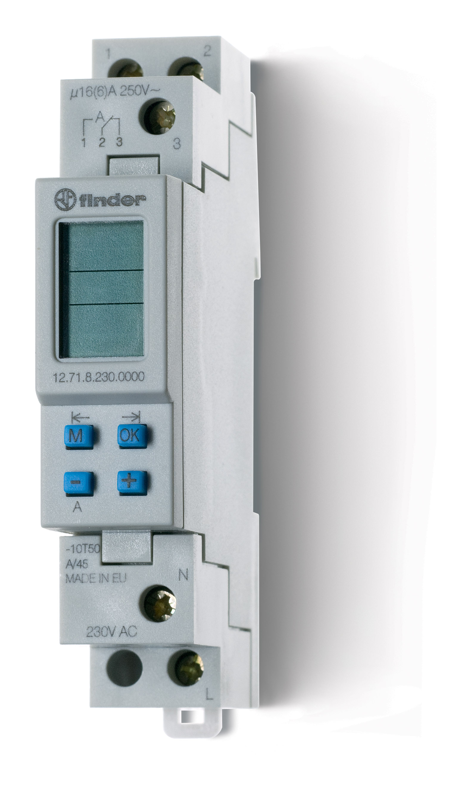 FINDER tijdklok wekelijks 1w 16a 24vuc 12.71.0.024.0000 - 12718 - 4375013