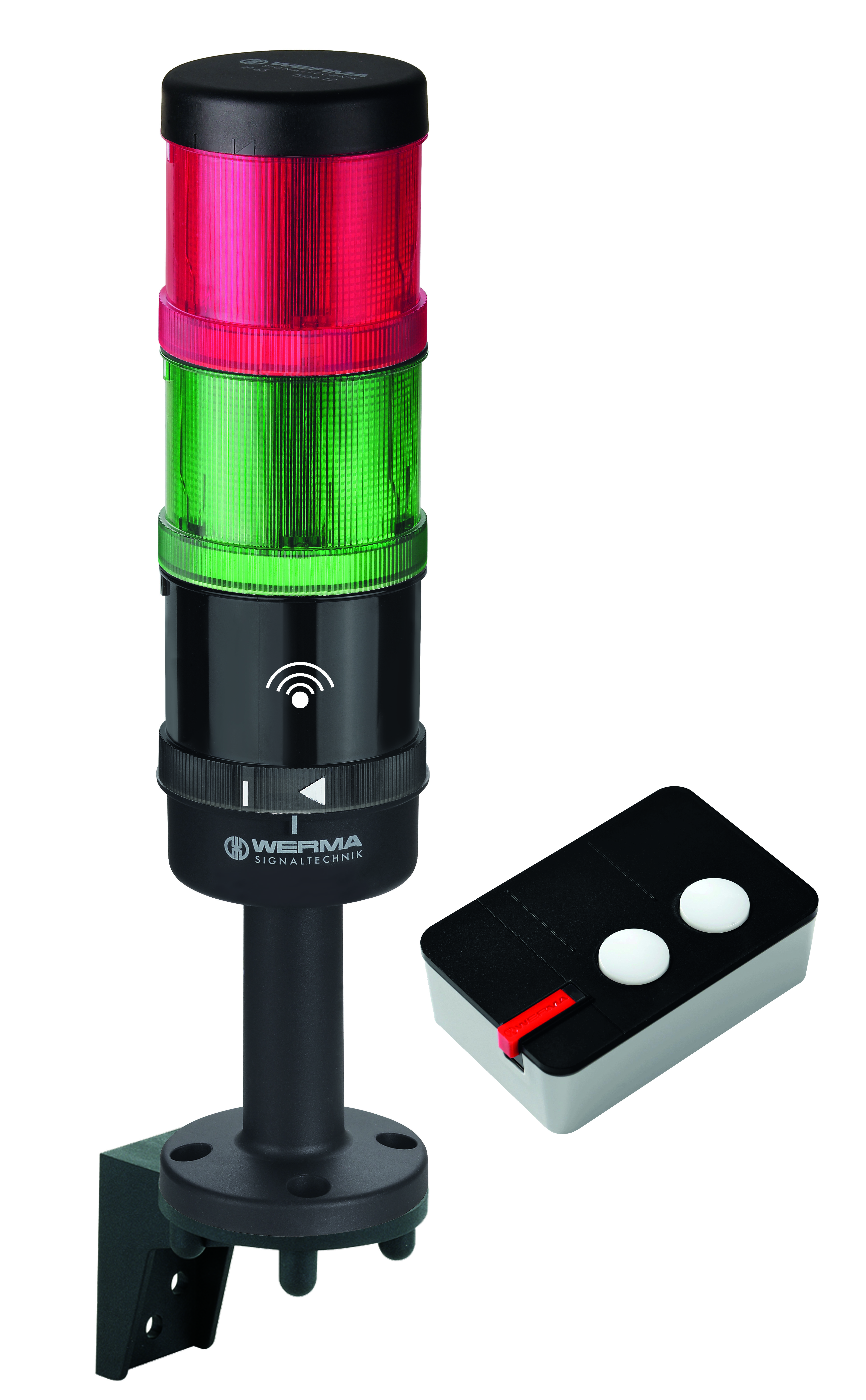 WERMA AndonWirelessSET Basis 2-Knoppen 868MHz - 150000002408 126 000 00 126 000 00 - 20004592