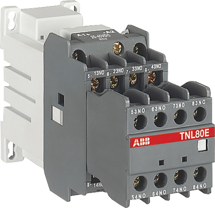 ABB Componenten Hulpmagneetschakelaar 6NO + 2NC Spoel code 52, 17-32Vdc 6A bij 230Vac - 1sbc590204f0304 - 20092680