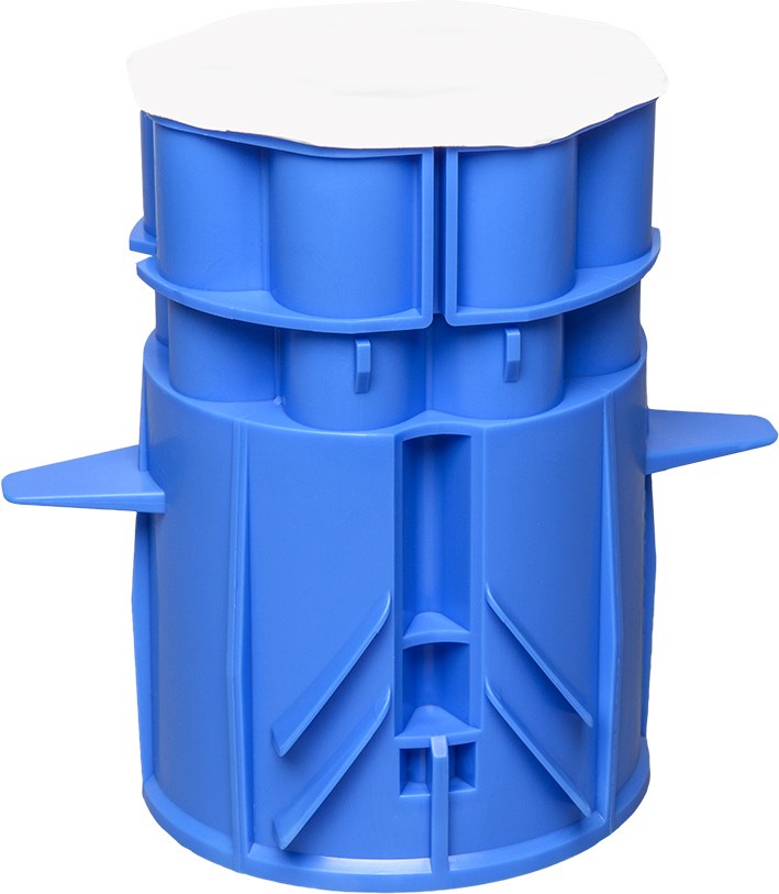 ABB Installatiedozen en -kasten Centraaldoos 8x16/19 mm, met klemvleugels - 1spa007110f0525 - 20087248