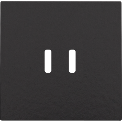 Niko Afwerkingsset voor dubbele smart USB-C-lader, piano black coated - 200 68003 - 20196651