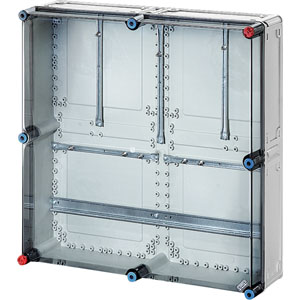 Hensel Mi kWh meterkast IP65 +extra DIN-rail 2xkWh. 600x600x170 Transp deksel - 2000086 etim internet - 20010948