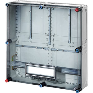 Hensel Mi kWh meterkast IP65 +extra DIN-rail. 2xkWh. 600x600x192 +Klapvenster - 2000092 etim internet - 20010949