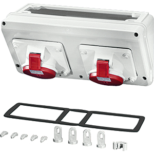 HENSEL MI connectionbox 2x16A 5-polig MICB11 - 20001083 etim internet - 11000488