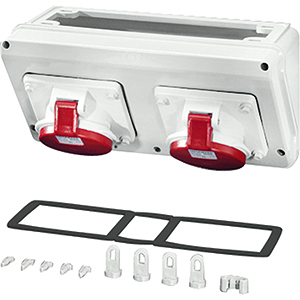 HENSEL MI connectionbox 2x32A 5-polig MICB13 - 20001085 etim internet - 11000487