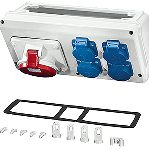 HENSEL MI connectionbox 1x32/5 4x16/2p+ra ip44 MICB17 - 20001089 etim internet - 11003084