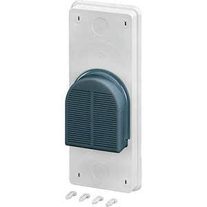 Hensel Mi Ventilatierooster Flens IP44. Breedte 300 mm. verticale montage - 20001262 etim internet - 20011142