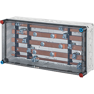 Hensel Mi Railkast voor trafo's IP65. 630A. 5 polig deelbaar. BM4. 600x300mm - 20001384 etim internet - 20010946