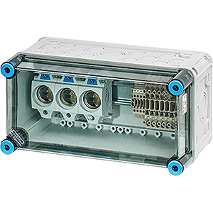 Hensel Mi Zekeringkast 3x25A DII +10x meetklemmen. BM1. 300x150mm - 20001484 etim internet - 20010934