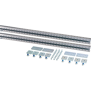 Hensel Mi U profiel Montage rail L=2x 2000 mm + railverbinders en schroeven - 20001518 etim internet - 20011212