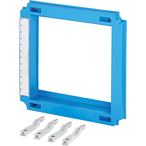 Hensel Mi Afdekking voor DII/DIII zekeringhouders. BM2. 300x300mm. Blauw - 20001570 etim internet - 20011162
