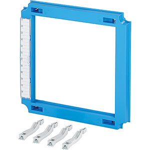 Hensel Mi Afdekking voor NH00 Lastscheiders. BM2. 300x300mm. Blauw - 20001572 etim internet - 20011164