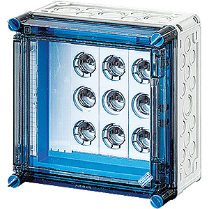 Hensel Mi Zekeringkast IP65. 3x63A 3p DIII E33. op Rail 250A 5p. 300x300 Deur - 2000624 etim internet - 20010961