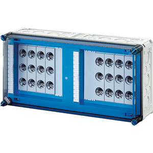 Hensel Mi Zekeringkast IP65. 8x25A 3p DII E27. op Rail 250A 5polig. 600x300mm - 2000711 etim internet - 20010967