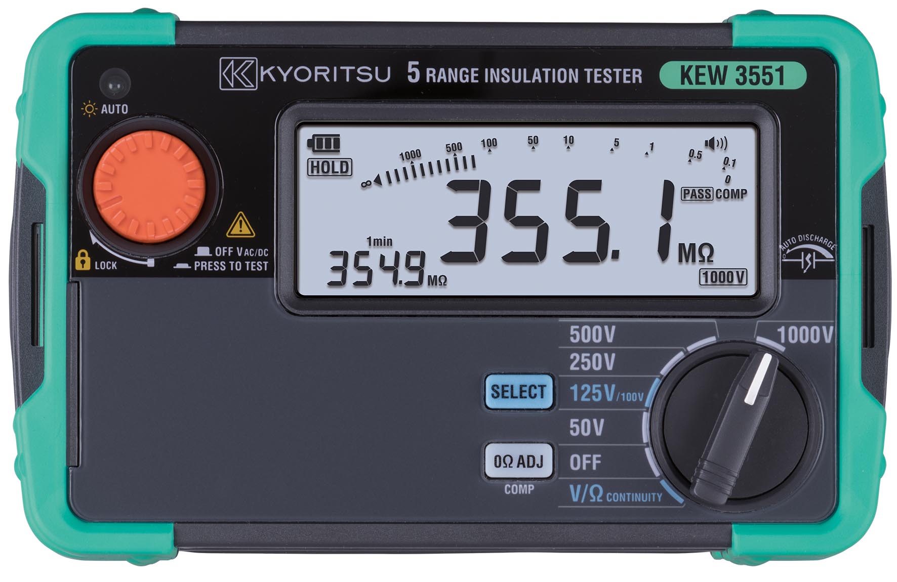 Kyoritsu Digitale Isolatieweerstandmeter 50/100/125/250/500/1000V - 20200922141908846 1249316088 - 20037214