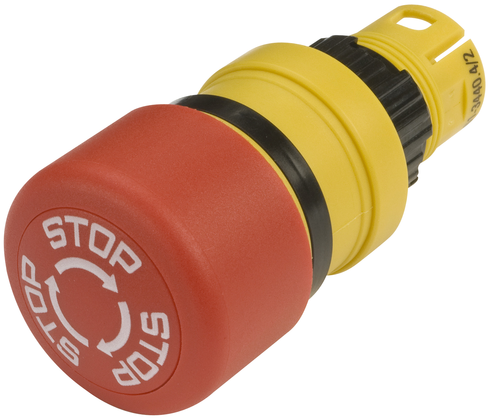 EAO Stopknop draaiontgrendeling  D27, witte pijlen+"Stop" - 20230126081552006 1103143677 - 20043277