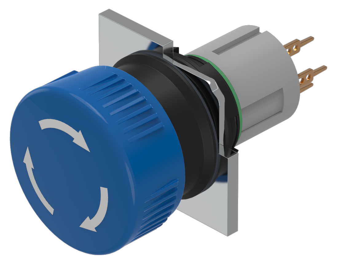 EAO Stop Switch with twist release blue 1NC+1NO U gold - 20230221123012278 952594409 - 20042902
