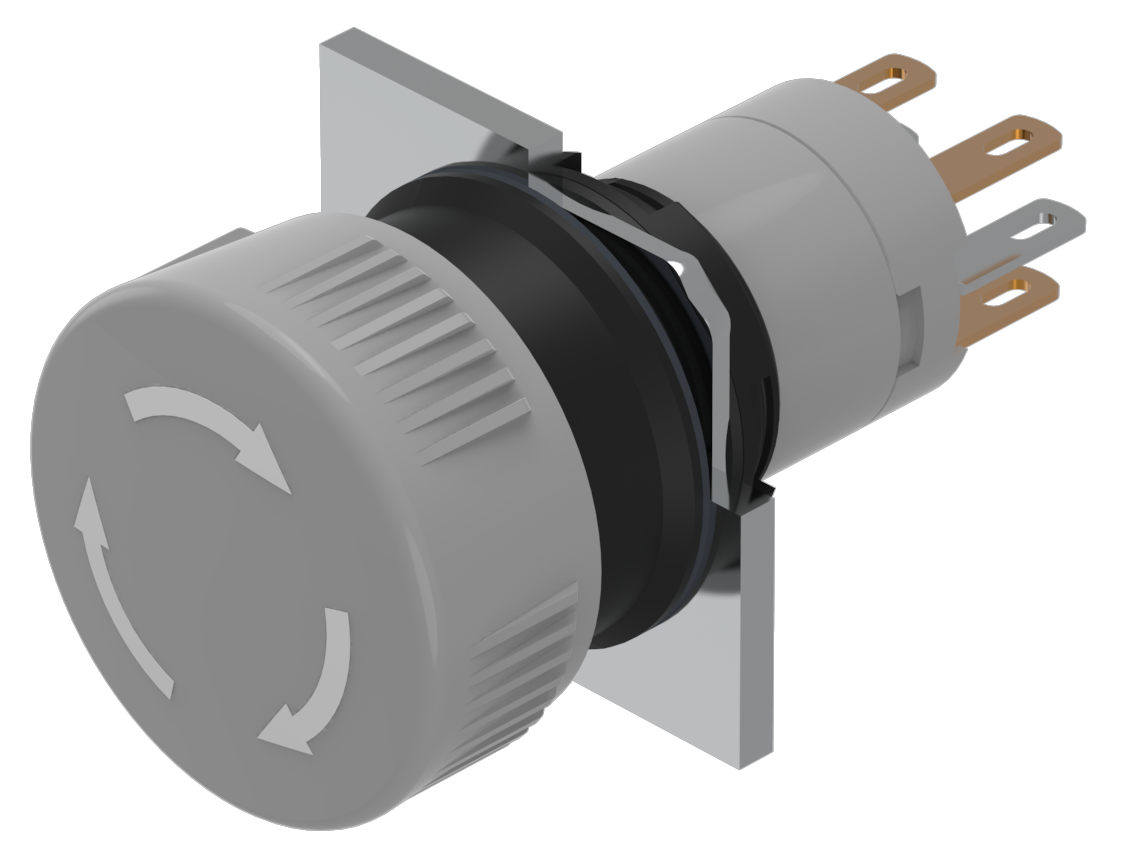 EAO Stop Switch with twist release grey 1NC+1NO S1 - 20230221123918077 1846006841 - 20042897