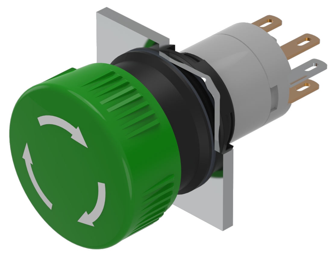 EAO Stop Switch with twist release green 1NC+1NO S1 - 20230221124052796 1846431628 - 20042895