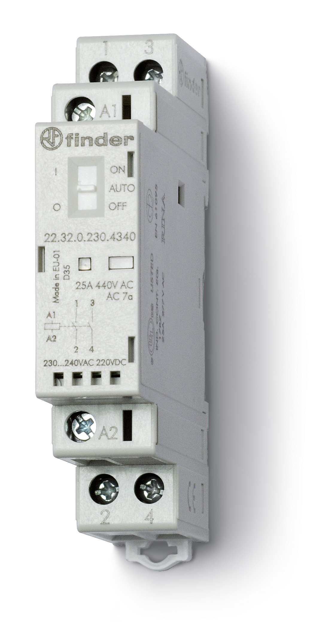 FINDER magneetschak. 2m 25a 12vuc 22.32.0.012.4340 - 223202304340 - 4375309
