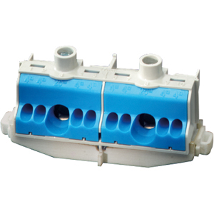 Hensel Nul-Insteekklem 2x25-8x4 mm&sup2;. DIN-rail. Blauw - 26001204 etim internet - 20010491