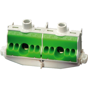 HENSEL PE-Insteekklem 2x25-8x4 mm&sup2; din-rail groen FCPE10 - 26001205 etim internet - 11001390