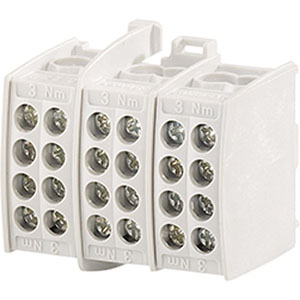Hensel Verbindingsklem DIN-rail. 1.5-25 mm&sup2;. 3 polig Grijs - 2600135 etim internet - 20010775