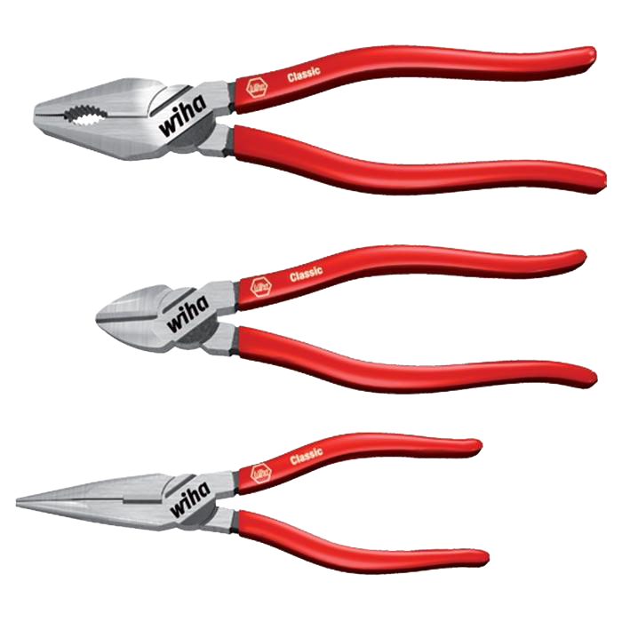 WIHA Tangenset Classic Z99001: Combinatie-, Punt-, Zijkniptang, 3-deli - 274c9163 9ffb 4da6 ba6f 027601420fc5 - 20013262