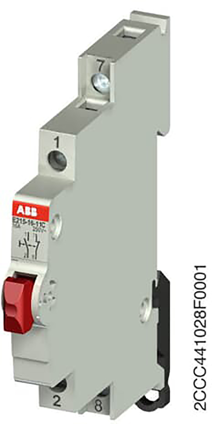 ABB Componenten Drukknop kleur Rood, 16A, 1M+1V - 2ccc441028f0001 - 20112079