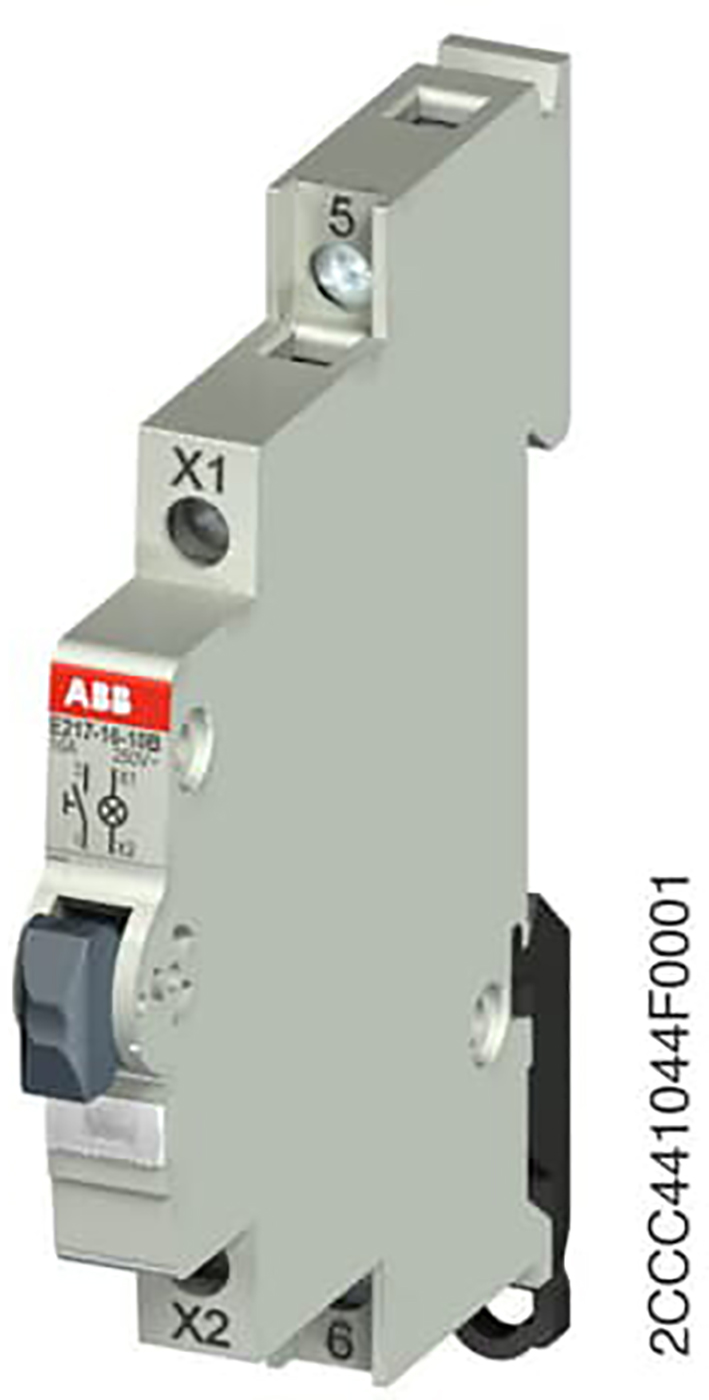 ABB Componenten Drukknop LED kleur Wit, 16A, 1M, 115-250VAC - 2ccc441044f0001 - 20112084