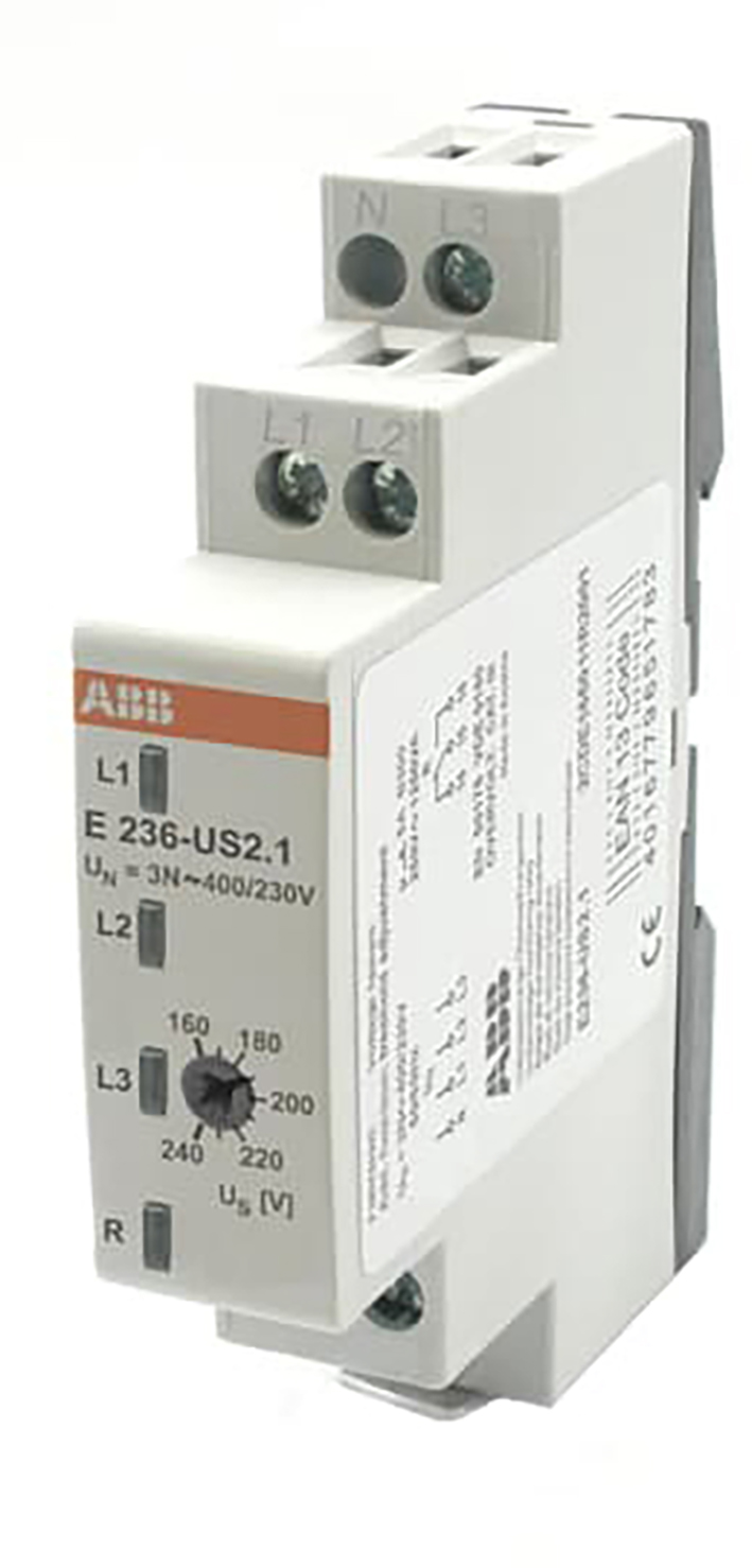 ABB Componenten Netwachter 3 fase naar nul met vaste instelling 1 module, 160-240V - 2cdc051235f0005 - 20114116