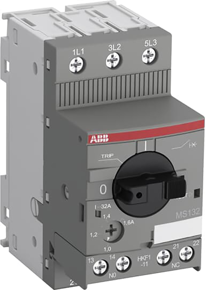ABB Componenten Motorbeveiligingsschakelaar Range 0,1 - 0,16A Incl. hulpcontact 1M+1V - 2cdc241021v0017 - 20092024