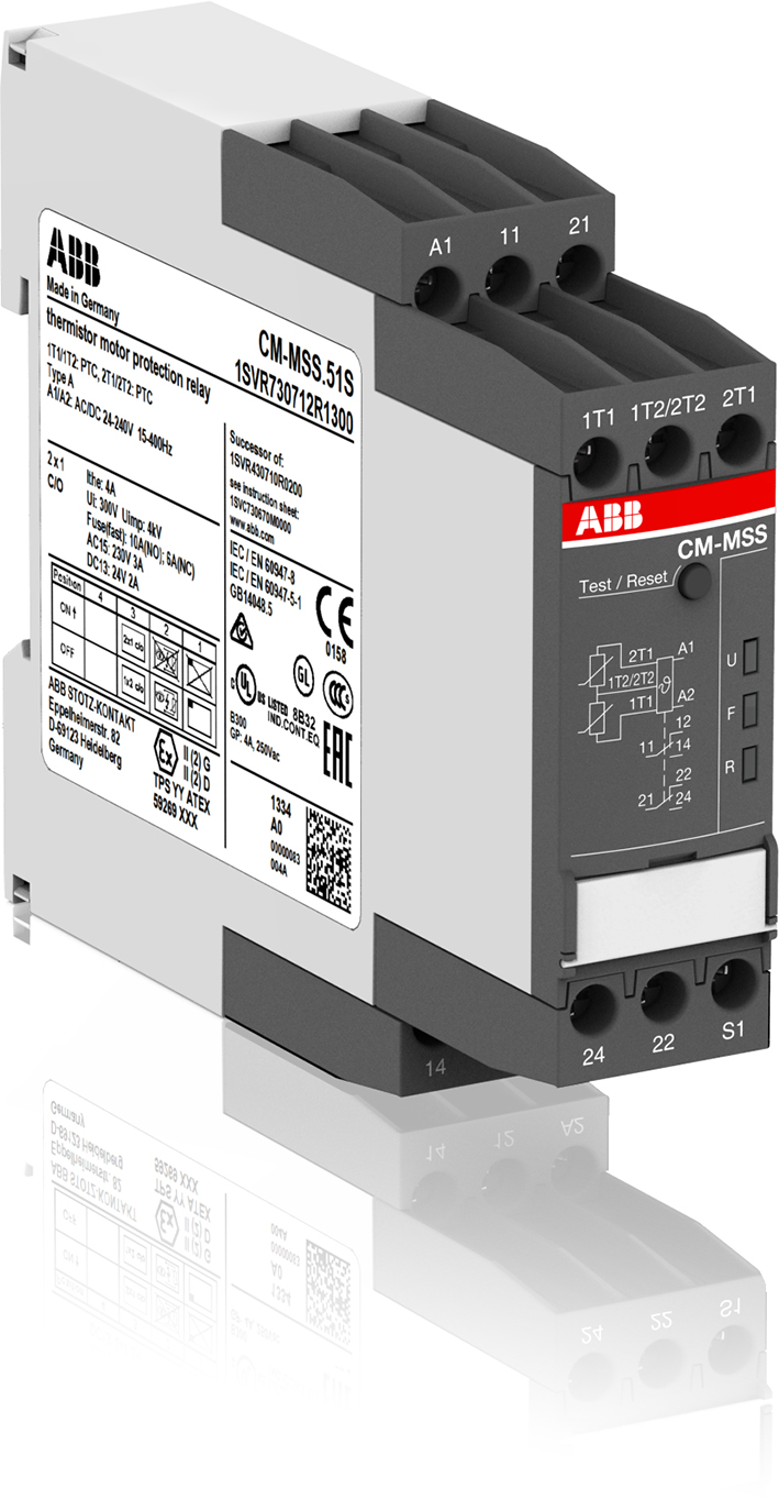 ABB Componenten Thermistor motor beveiligingsrelais Kortsluit, dynamisch kab, auto res - 2cdc251014v0014 - 20111728